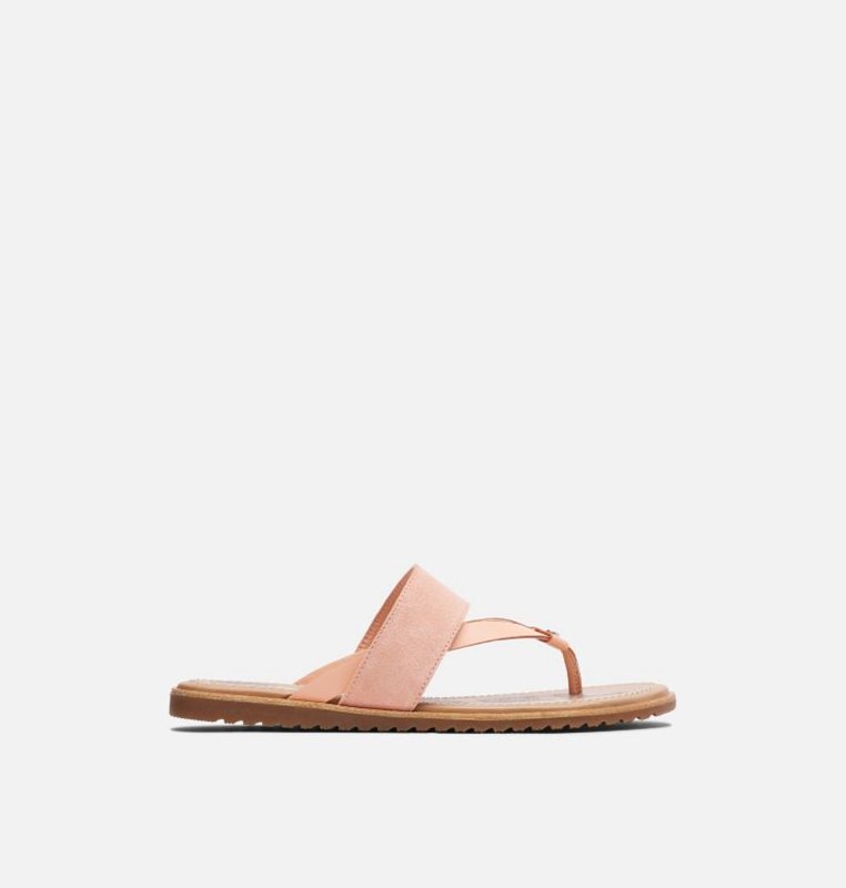 Sorel Dam Sandaler Rosa - Ella™ Flip Flat - UIR-915042